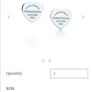Tiffany & co. Mini heart tag earrings